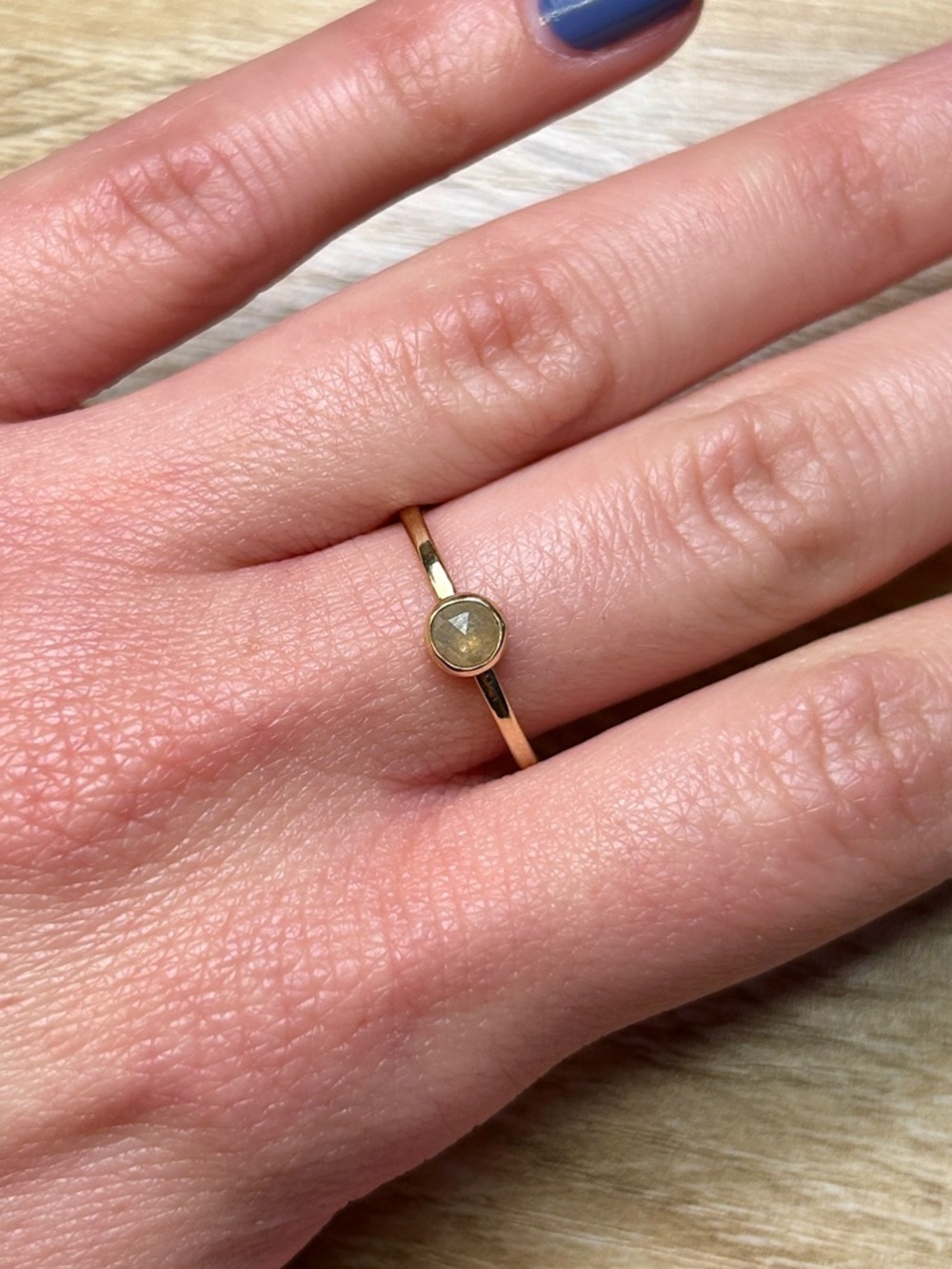 14k gold & diamond ring